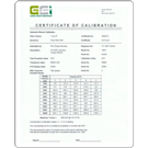 Calibration Certificate